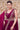 Maroon Two Tone Satin Silk Hand Work Ready to wear saree