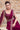 Maroon Two Tone Satin Silk Hand Work Ready to wear saree