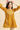 Mustard Color Embroidered Work On Rayon Fabric Chic Readymade Short Kurti
