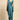 Teal Color Exquisite Border Work Ready To Wear Satin Silk Saree