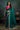 Teal Wedding Wear Satin Silk Embroidered Border Work Saree