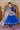 Fancy Work On Rayon Fabric Blue Color Gorgeous Readymade Suit