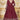 Red Color Foil Printed Readymade Gown With Dupatta