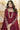Red Color Foil Printed Readymade Gown With Dupatta