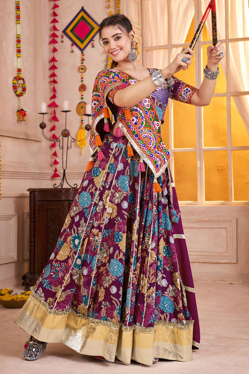 Women'S Designer Trending Viscose Cotton Print Lehenga Choli