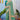 Function Wear Awesome Art Silk Fabric Saree In Sea Green Color
