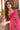 Tempting Viscose Fabric Rani Color Saree With Printed Work