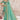 Soothing Border Work Light Cyan Color Organza Saree