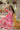 Art Silk Fabric Printed Function Wear Glamorous Gown With Dupatta In Pink Color