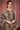 Solid Muslin Fabric Printed Work On Salwar Suit In Coffee Color
