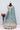 Chinon Function Wear Sky Blue Readymade Long Top And Skirt