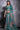 Pure Linen Teal Printed Saree