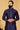 Jacquard Silk Navy Blue Festive Wear Readymade Lovely Kurta Pyjama For Men