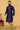 Jacquard Silk Navy Blue Festive Wear Readymade Lovely Kurta Pyjama For Men