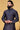 Navy Blue Color Jacquard Silk Fabric Readymade Men Kurta Pyjama