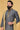 Grey Jacquard Silk Fabric Festive Wear Readymade Kurta Pyjama For Men
