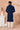 Beautiful Sequins Embroidery Navy Blue Color Wedding Wear Readymade Kurta Pyjama For Men In Georgette Fabric