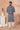 Appealing Grey Color Georgette Fabric Readymade Kurta Pyjama For Men