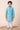 Cotton Fabric Cyan Festive Wear Readymade Kurta Pyjama For Boys