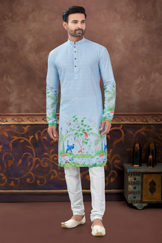 Rayon Harmonious Gradient Tones Kurta Pyjama