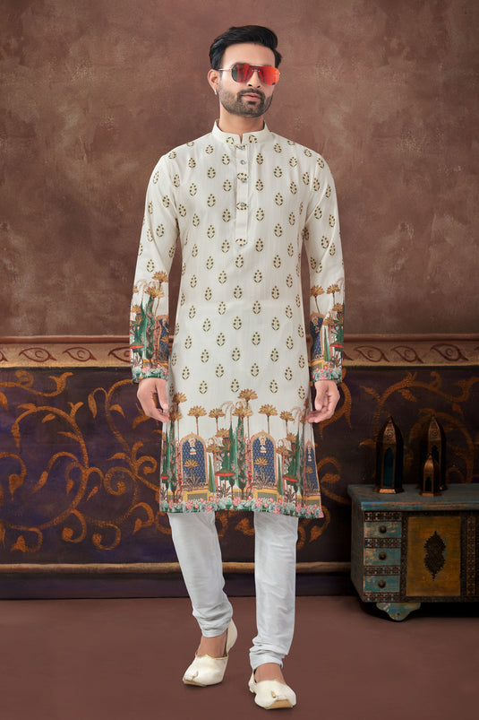 Silk Elegant Ideal Occasion Kurta Pyjama