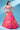 Organza Fabric Occasion Wear Printed Work Lehenga In Pink With Blouse