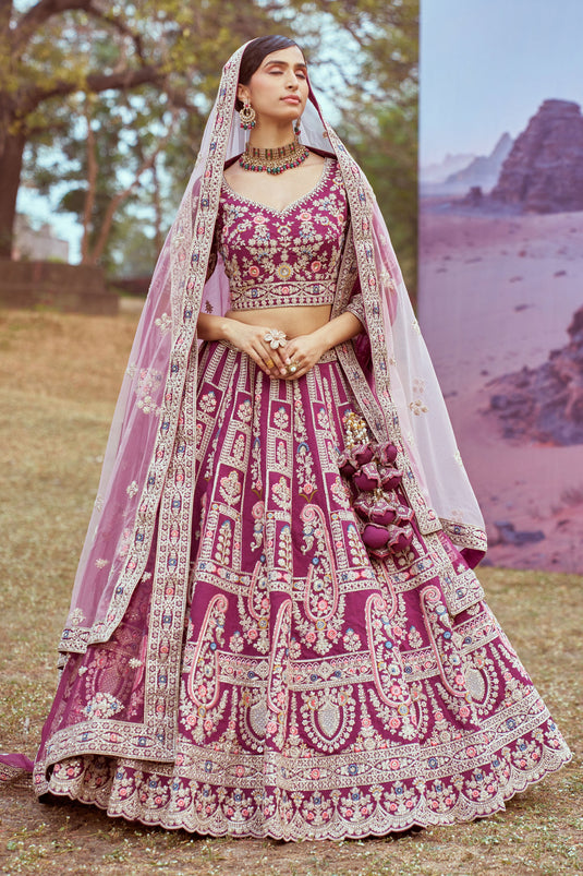 Charm Purple Designer Lehenga Choli