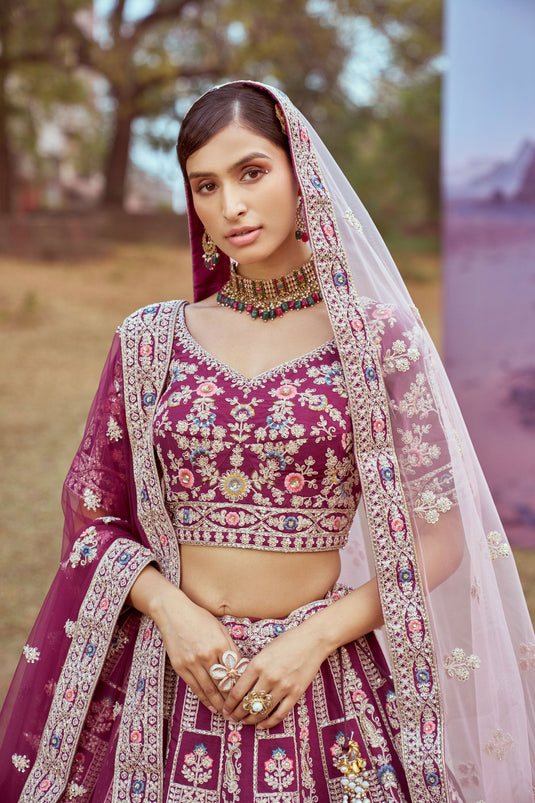 Charm Purple Designer Lehenga Choli