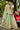 Sequins Embroidered Lime Green Wedding Lehenga In Chiffon With Designer Choli