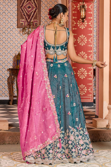 Tissue Wedding Wear Lehenga Choli