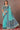Soothing Silk Saree With Heavy Embroidered Velvet Blouse In Cyan Color
