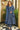 Vibrant Blue Ethnic Bandhani Print Anarkali Kurta Set With Flared Palazzo