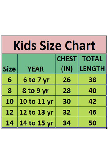 Kids Heavy Rayon Digital Printed Gown