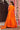 Orange Digital Printed Floor Touch Readymade Anarkali Style Gown With Dupatta
