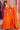Orange Digital Printed Floor Touch Readymade Anarkali Style Gown With Dupatta