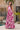 Pink Designer Floor Touch Digital Printed Readymade Gown