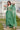 Exclusive Sea Green Silk Pre Draped Saree With Designer Blouse