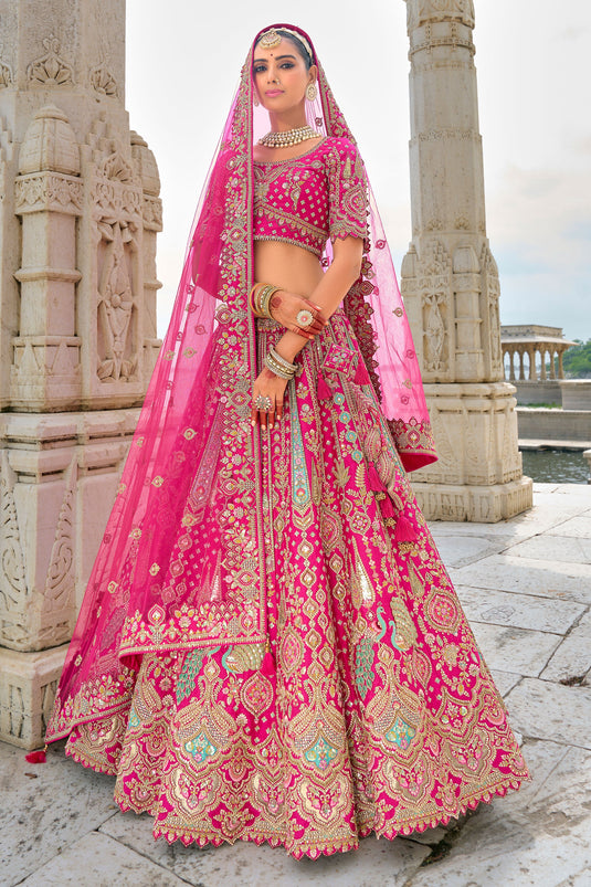 Majestic Rani Pure Silk Semi Stitched Lehenga Choli