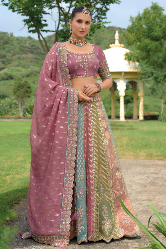 Multi Color Bridal Lehenga Choli