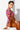 Party Wear Art Silk Lace Border Work Saree In Rust Color