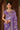 Embroidered Border Work Purple Saree For Function Wear