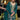 Tempting Chinon Fabric Teal Color Palazzo Suit