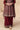 Chinon Silk Fabric Maroon Color Attractive Palazzo Suit
