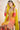 Orange Color Ombre Chinon Silk Beautiful Readymade Palazzo Suit