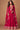 Silk Fabric Trendy Long Gown With Dupatta In Rani Color