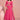 Designer Pink Color Readymade Floor Touch Gown With Dupatta