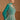 Teal Designer New Look Readymade Floor Touch Embroidered Gown With Dupatta