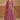Designer Magenta Color Chinon Readymade Floor Touch Gown With Dupatta