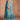 Cyan Designer Floor Touch Readymade Gown With Dupatta