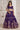 Heavy Sequins Embroidery Luxury Purple Sangeet Wear Lehenga Choli
